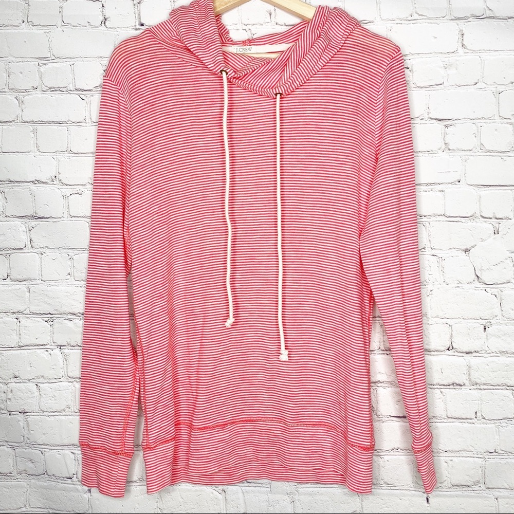 J. Crew Stripe Nautical Hooded Top